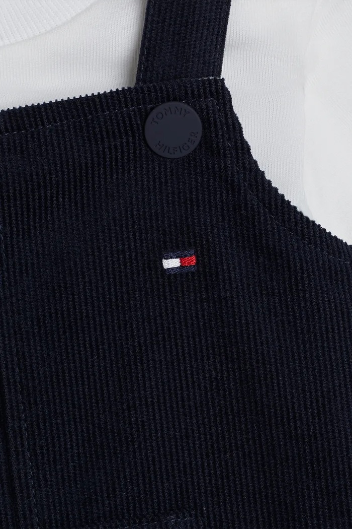 CHLAPEC Dětská bavlněná souprava Tommy Hilfiger KN0KN01920.9BYH černá