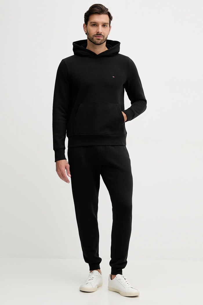 Tommy Hilfiger melegítő szett sima fekete MW0MW36440