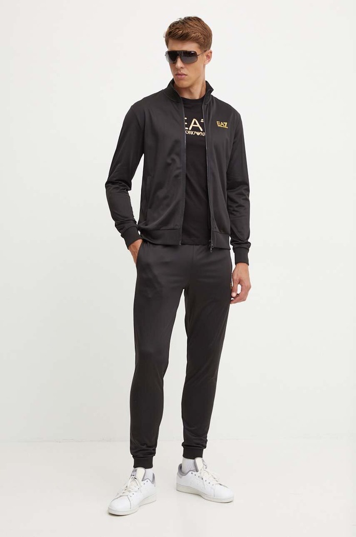 Спортивний костюм EA7 Emporio Armani трикотаж чорний PJHCZ.8NPV65.0208