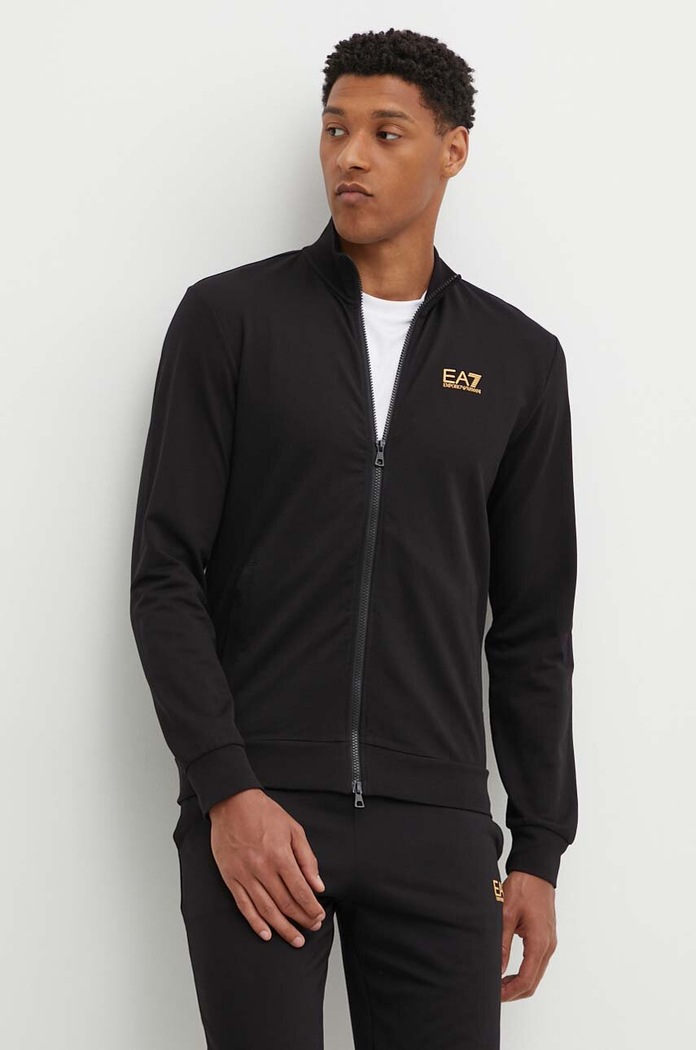 Bavlněná tepláková souprava EA7 Emporio Armani PJVRZ.8NPV60.0208 černá SS26