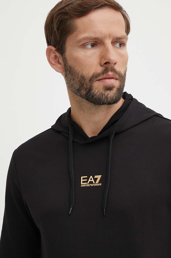 Памучен анцуг EA7 Emporio Armani PJVRZ.8NPV64.0208 черен