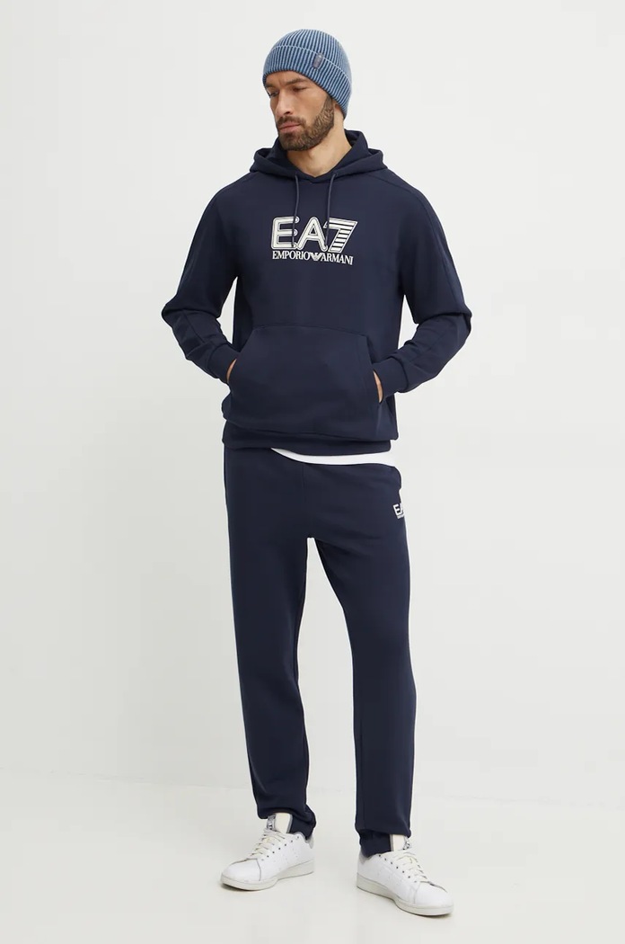 Спортивний костюм EA7 Emporio Armani з еластаном темно-синій PJVTZ.6DPV65.1562