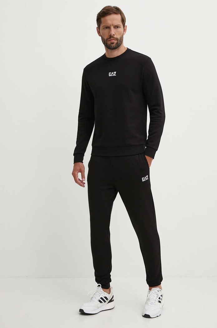 Спортивний костюм EA7 Emporio Armani трикотаж чорний PJVTZ.8NPV66.1200