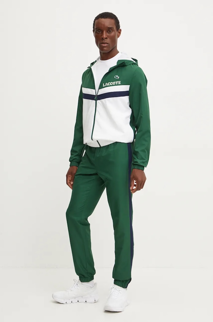 Lacoste melegítő szett aplikációval zöld WH4241