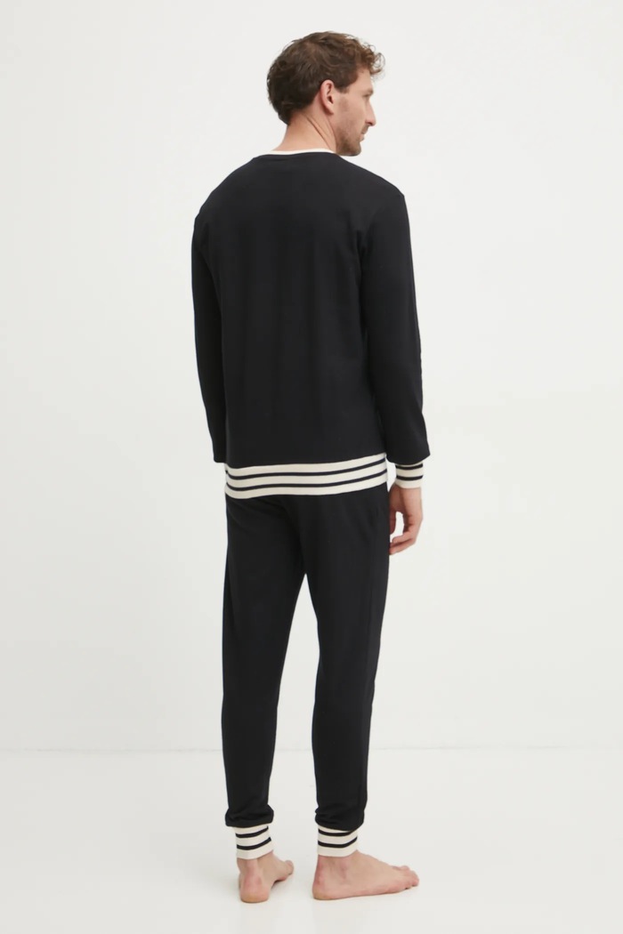 Бавовняний спортивний костюм Fila FPW1198 чорний AW24