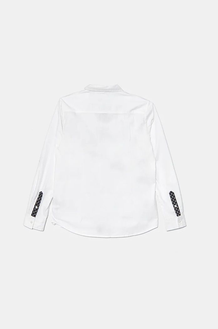 Dětská bavlněná košile Guess L4BH02.W9CL0.9BYH bílá AW25