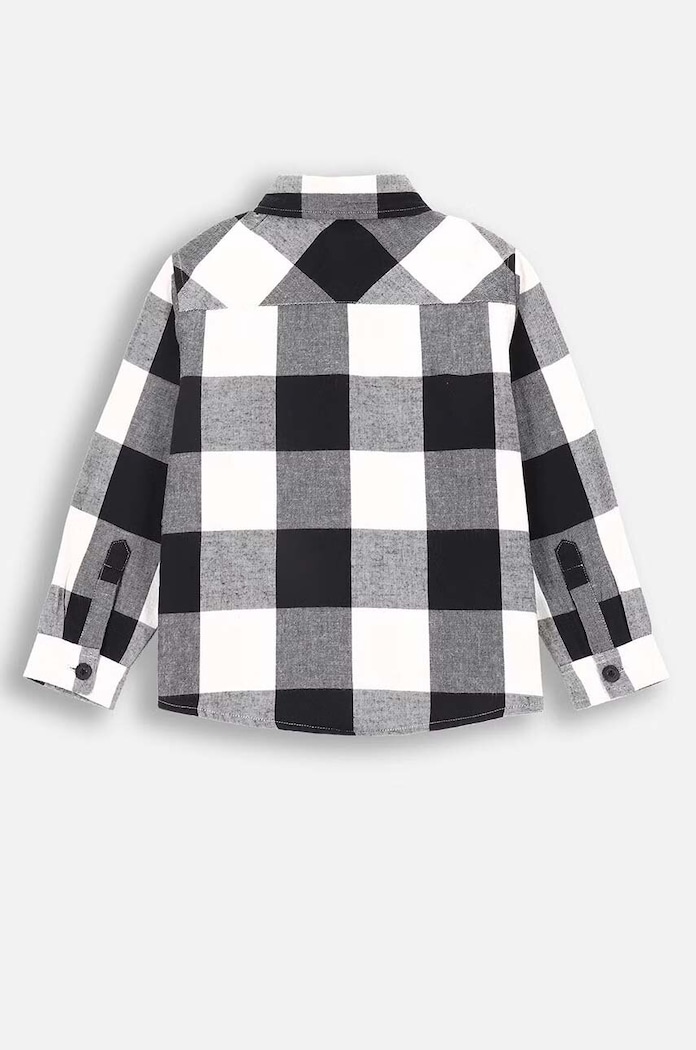 Dětská bavlněná košile Coccodrillo ZC4136102GBK bílá AW24