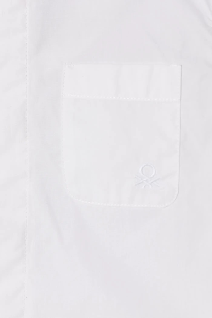 Chłopiec United Colors of Benetton koszula bawełniana dziecięca 59UXGQ029.P.Seasonal biały