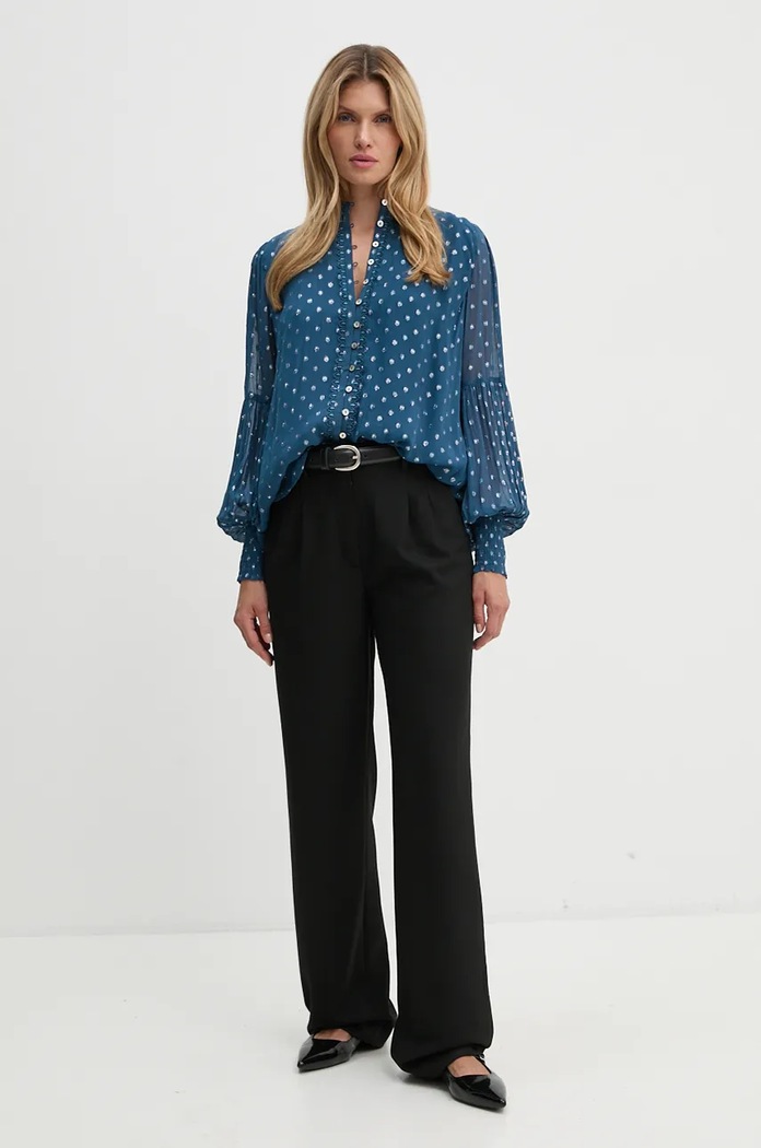 Košeľa Bruuns Bazaar DietesBBLillys shirt BBW4042 modrá AW24