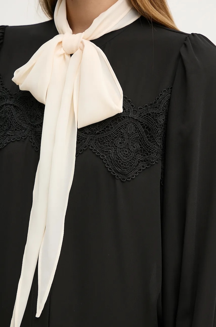 Bruuns Bazaar koszula CamillaBBDura shirt czarny BBW4104