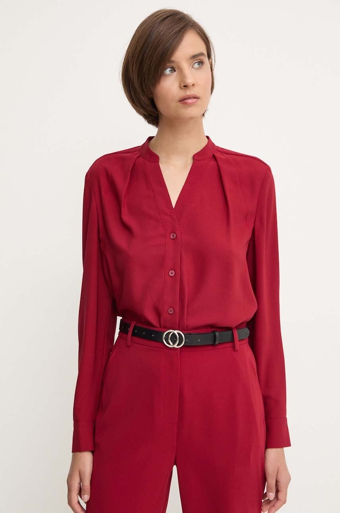 Calvin Klein koszula regular bordowy K20K207167