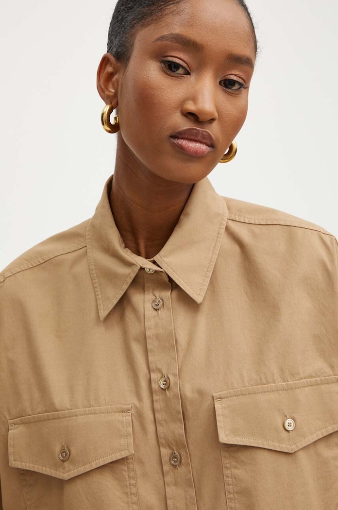 Weekend Max Mara koszula beżowy 2425116041600