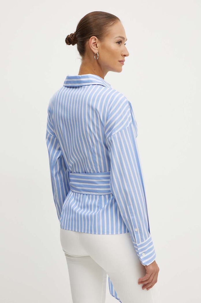 Odzież Weekend Max Mara koszula bawełniana 2425116071600 niebieski
