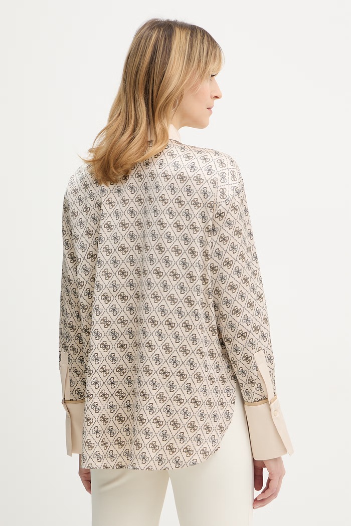 Îmbrăcăminte Guess cămașă ALEXANDRA W4YH47.WF1T2 bej