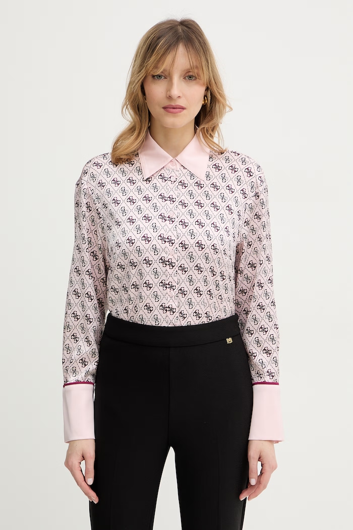 Guess koszula ALEXANDRA różowy W4YH47.WF1T2
