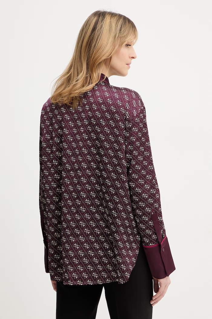 Îmbrăcăminte Guess cămașă ALEXANDRA W4YH47.WF1T2 burgundia