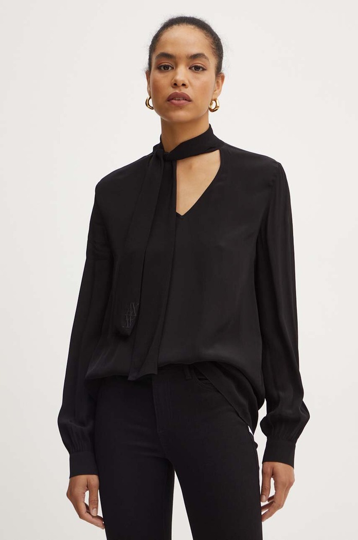 Bluza Armani Exchange večernje crna 6DYH04.YN6UZ