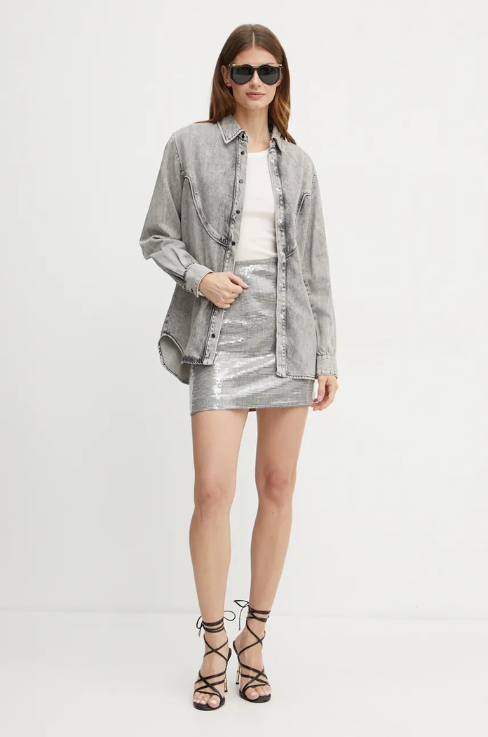 Košile Pinko 103927.A210 šedá AW24