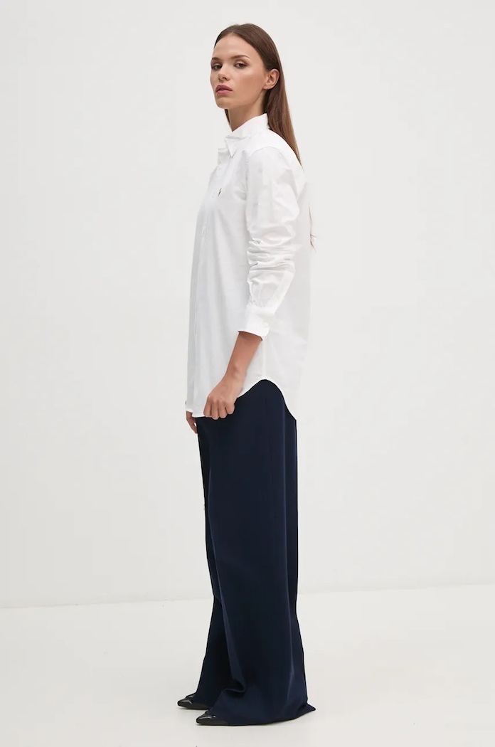 Πουκάμισο Polo Ralph Lauren 211941520 λευκό AW25