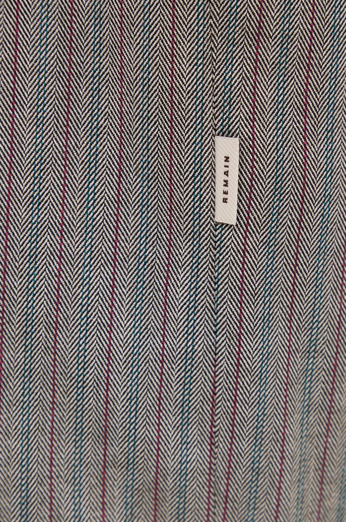 Košile Remain Herringbone Overshirt 5018743038 šedá