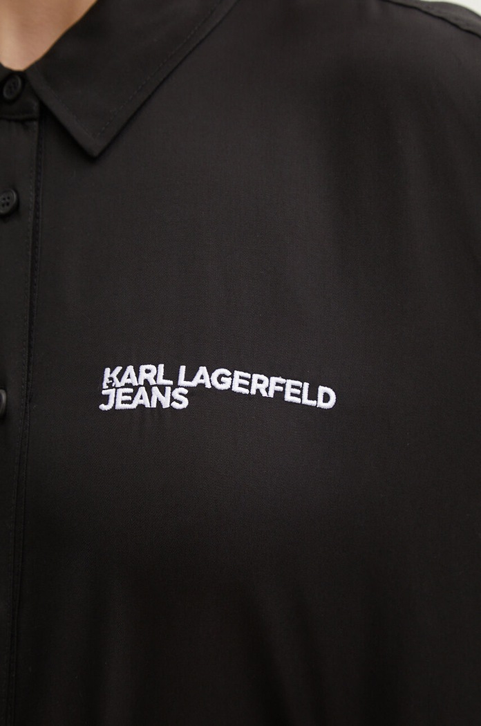 Риза Karl Lagerfeld Jeans 245J1603 черен