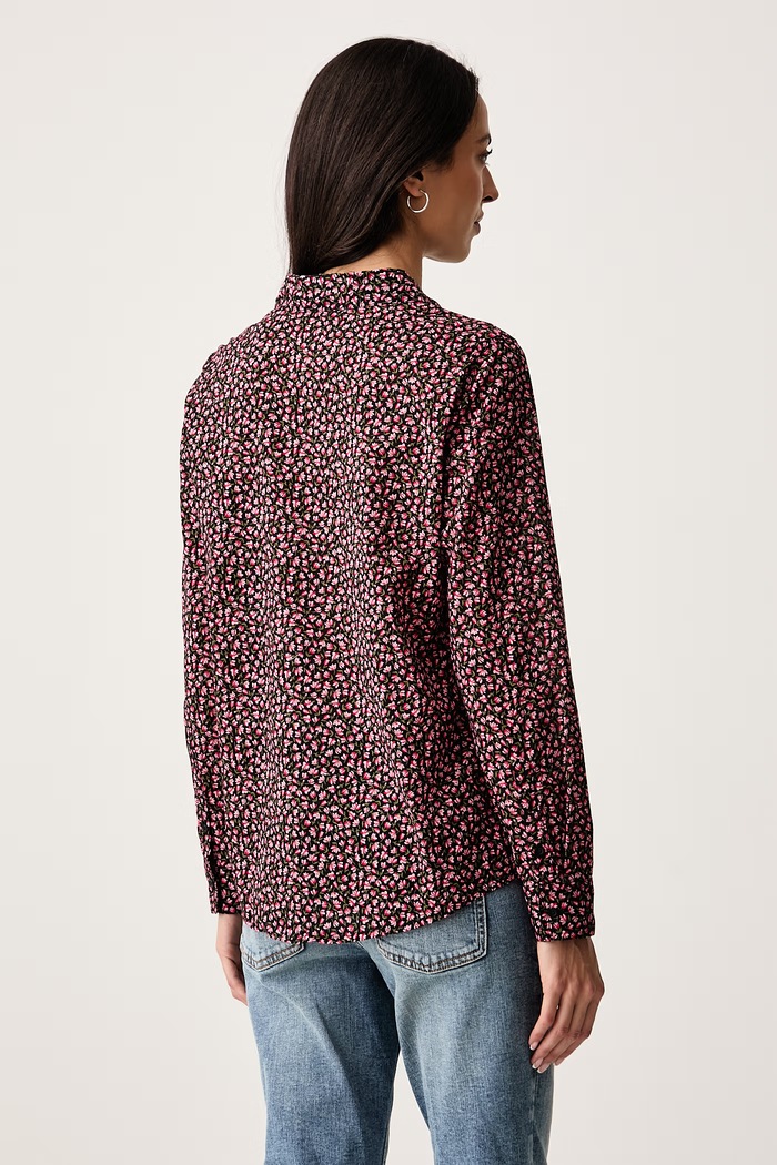 United Colors of Benetton Риза дамска от памук 5OA95Q8U4 черен AW24