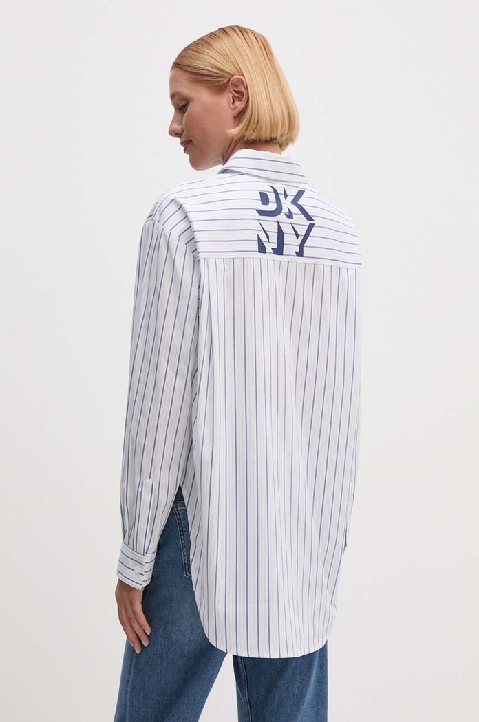 Πουκάμισο Dkny μακρύ λευκό D2G4A169