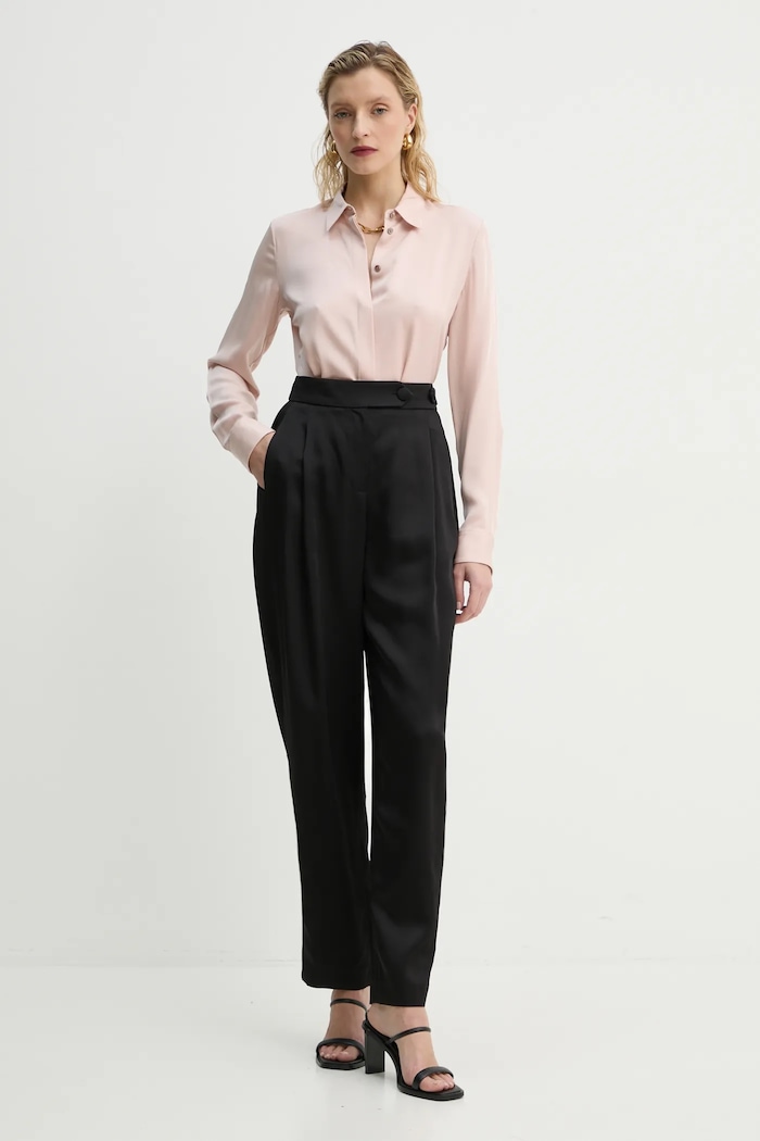 Theory Camasa de matase M0102536 roz AW24