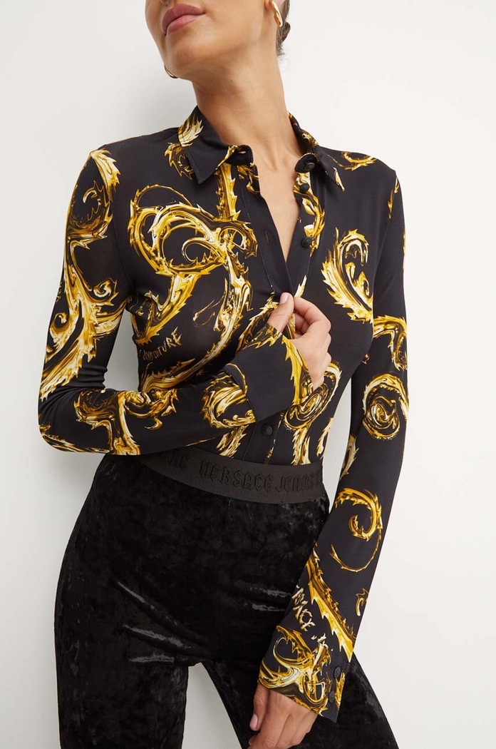 Πουκάμισο Versace Jeans Couture μαύρο 77HAL213.JS358