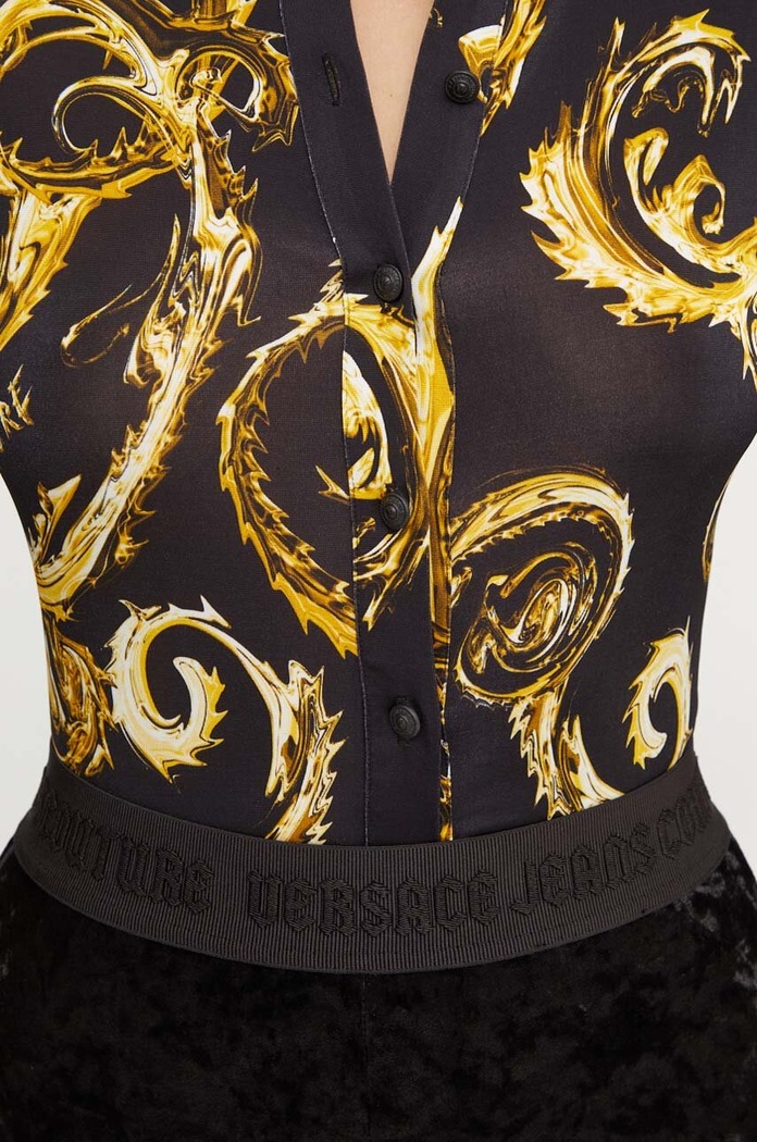 Πουκάμισο Versace Jeans Couture 77HAL213.JS358 μαύρο