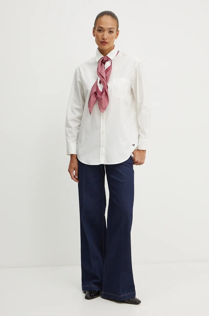 Bavlněná košile Weekend Max Mara 2425196012600 béžová AW24