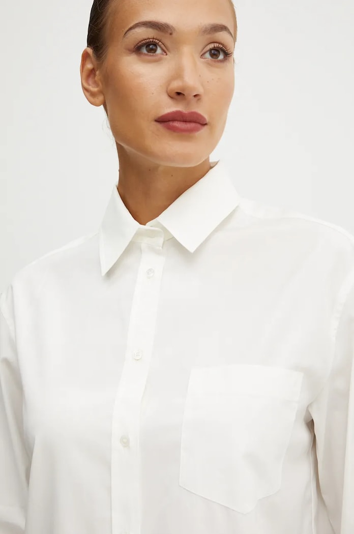 Bavlněná košile Weekend Max Mara béžová 2425196012600
