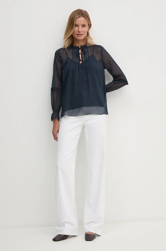 Pepe Jeans bluza ODETTE PL304944 bleumarin AW24