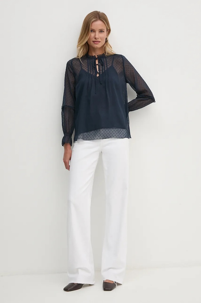 Pepe Jeans bluza ODETTE PL304944 bleumarin AW24