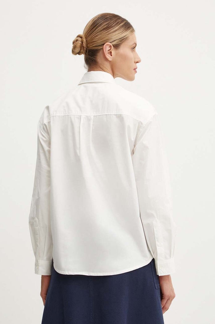 Odzież A.P.C. koszula bawełniana chemise boyfriend brodee COEVD.F12550 biały