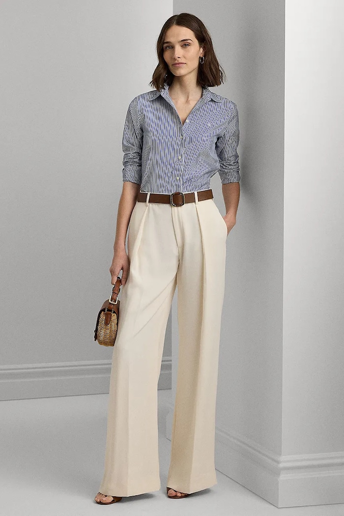 Oblečení Bavlněná košile Lauren Ralph Lauren 200859048 modrá