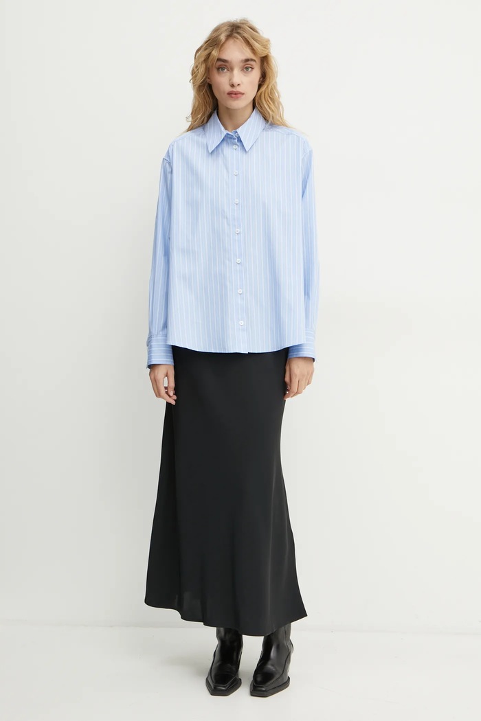 Pamučna košulja Ivy Oak IO112349 plava AW24