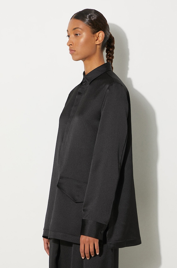 Košile Y-3 Tech Seersucker Shirt černá IN4397