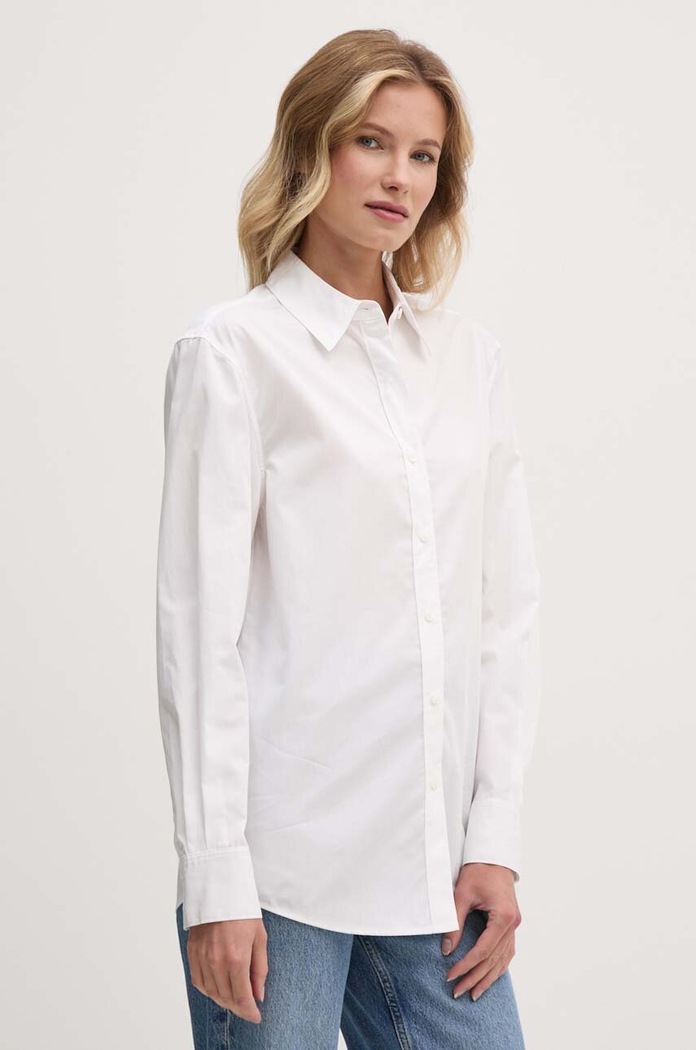 Pamučna košulja Calvin Klein casual bijela K20K207670