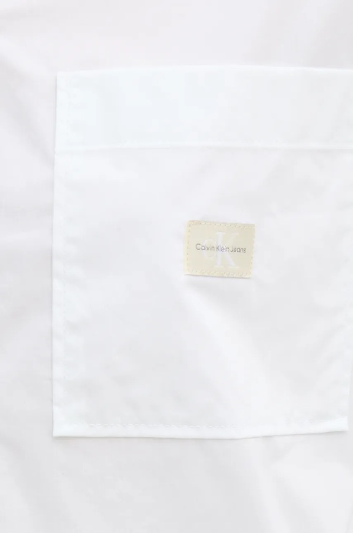 Bavlnená košeľa Calvin Klein Jeans J20J224436 béžová