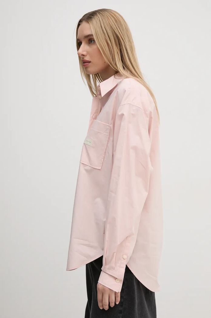 Calvin Klein Jeans koszula bawełniana różowy J20J224436