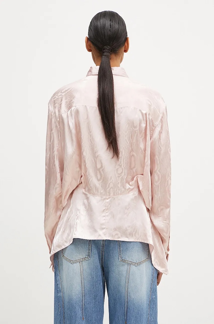 Clothing Martine Rose shirt Knotted Shirt 436WS08106 pink
