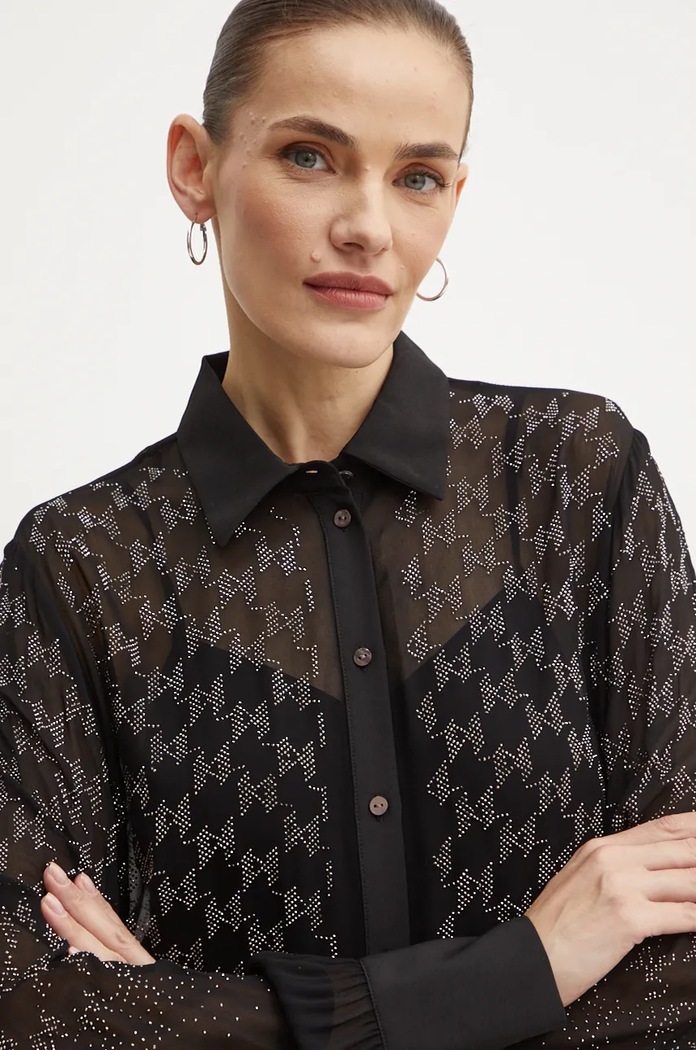 Karl Lagerfeld koszula czarny 246W1607