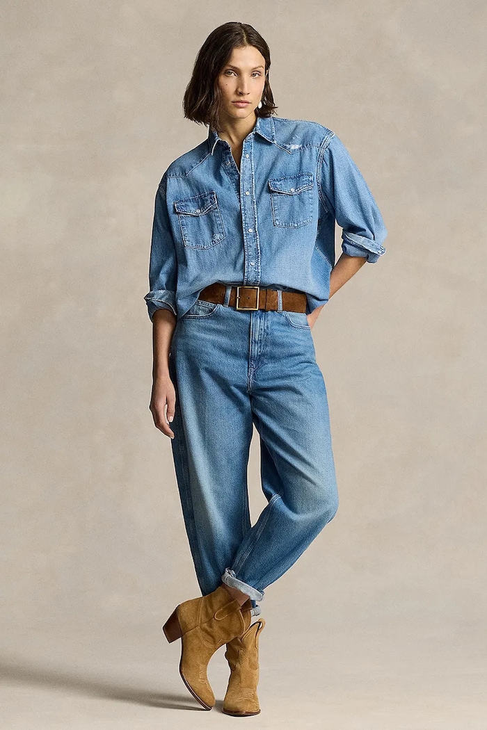 Clothing Polo Ralph Lauren denim shirt 211940722 blue