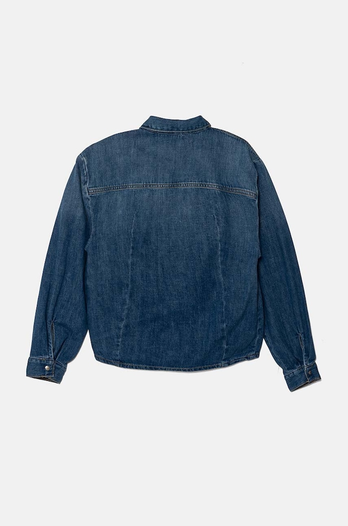 Calvin Klein Jeans camasa din denim pentru copii IG0IG02523.9BYH.128.176 albastru AW24