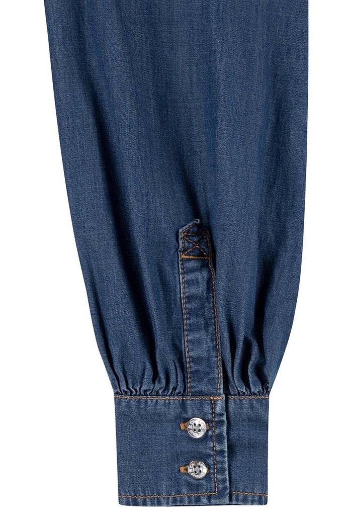 Παιδικό τζιν πουκάμισο Levi's L/S WESTERN DENIM SHIRT μπλε 4EL063