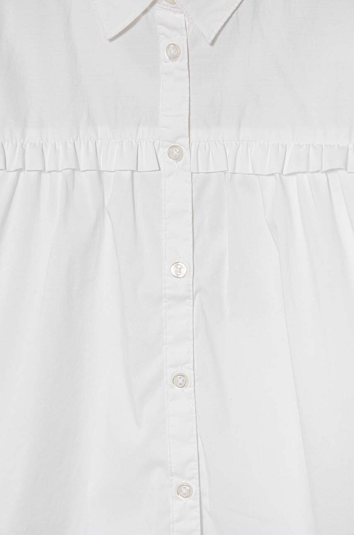 Dievča Detská košeľa United Colors of Benetton 5PKACQ00M.G.Repro.9BYH biela