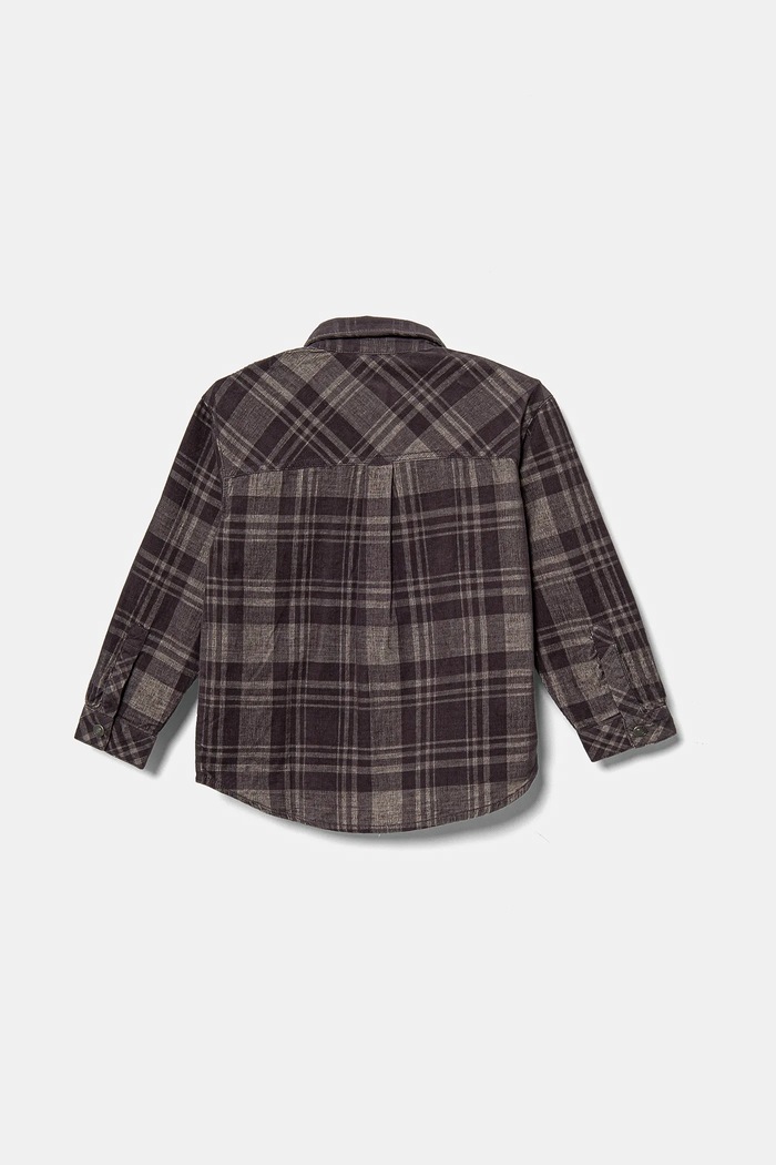 Dječja samtana košulja United Colors of Benetton 50VWCQ03L.G.Seasonal smeđa AW24