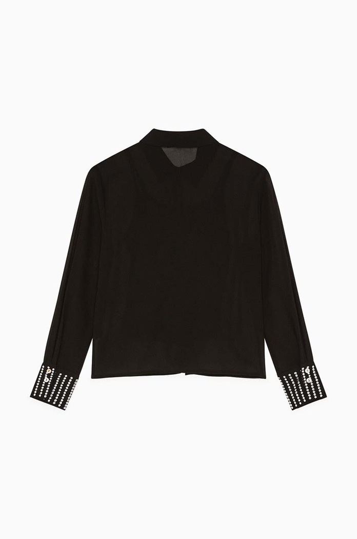 Детская рубашка Patrizia Pepe 7C0252 чёрный AW24