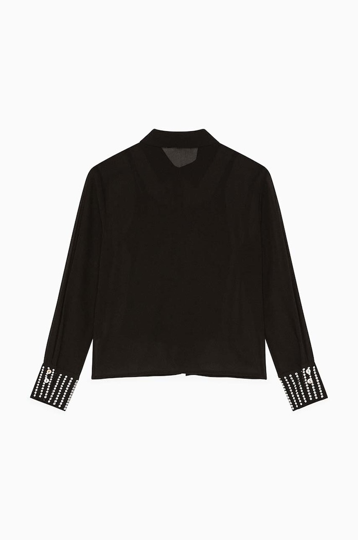 Детская рубашка Patrizia Pepe 7C0252 чёрный AW24